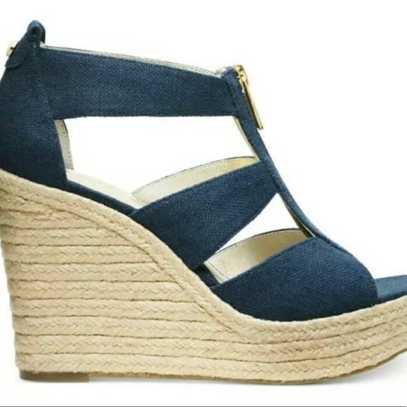 Michael Kors Berkley Espadille Wedges - Picture 2 of 4